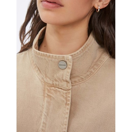 Americanos Kurtka jeansowa Toronto Beżowy Oversize Americanos S_M MODIVO