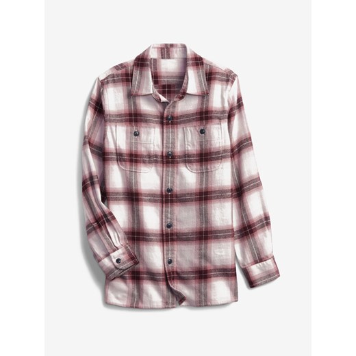 GAP Flannel Koszula dziecięca Czerwony Gap XL okazyjna cena BIBLOO