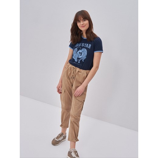 SPODNIE JOGGERS DAMSKIE BRąZOWE CASSIDY 802 XS Big Star