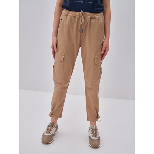 SPODNIE JOGGERS DAMSKIE BRąZOWE CASSIDY 802 XS Big Star