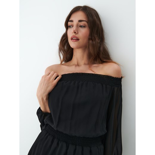 Mohito - Sukienka hiszpanka Eco Aware - Czarny Mohito 36 Mohito