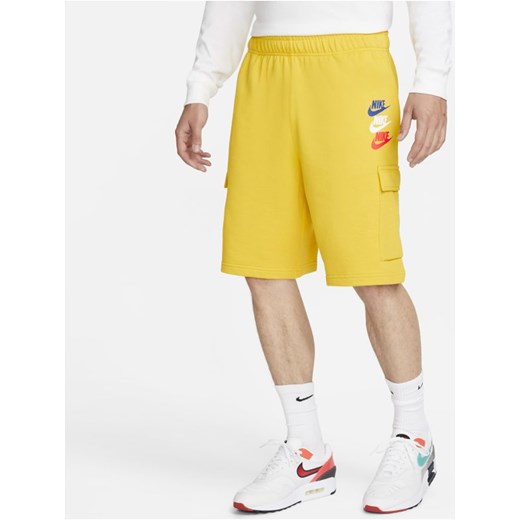 Męskie krótkie bojówki Nike Sportswear Standard Issue - Żółć Nike M promocyjna cena Nike poland