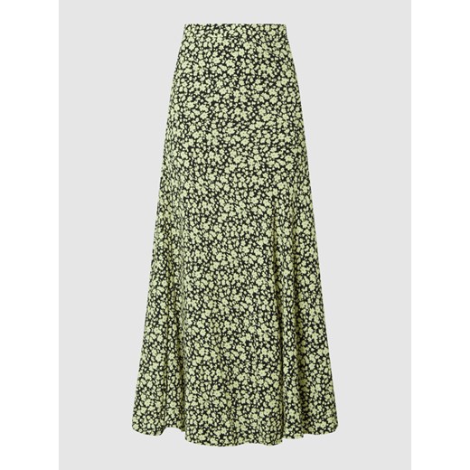 Długa spódnica z wiskozy model ‘Lime Flowers’ Catwalk Junkie XS promocja Peek&Cloppenburg