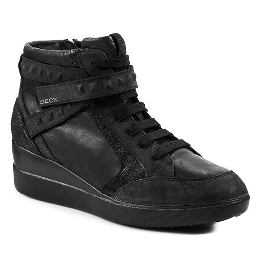 Sneakersy GEOX - D Stradust A D4430A 043SE C9999 Black eobuwie-pl czarny 