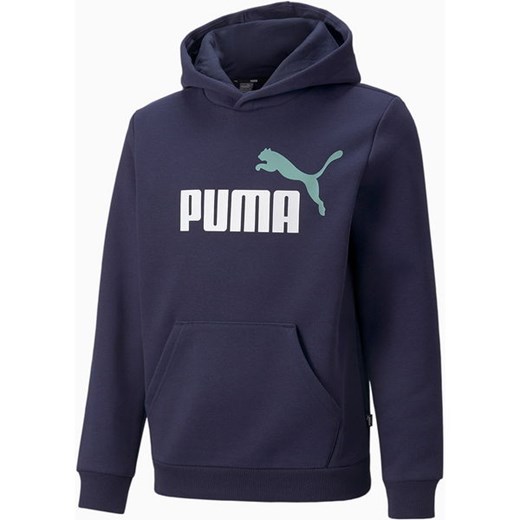 Bluza młodzieżowa ESS+ 2 Col Big Logo Hoodie Puma Puma 152cm okazja SPORT-SHOP.pl