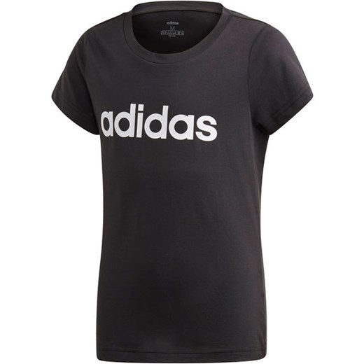 Koszulka dziewczęca Essentials Linear Logo Adidas 134cm promocja SPORT-SHOP.pl