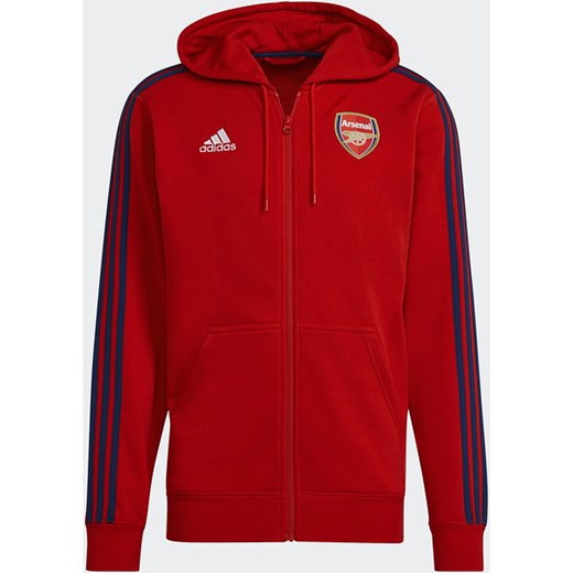 Bluza męska Arsenal 3-Stripes Full-Zip Adidas M wyprzedaż SPORT-SHOP.pl