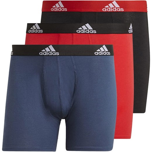 Bokserki męskie Logo Boxer Briefs 3 pary Adidas L okazyjna cena SPORT-SHOP.pl