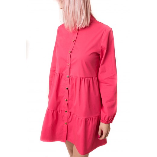 Sukienka oversize - fuksja długi rękaw Ubierzto.pl 40 Ubierzto.pl