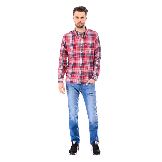 Jeansy Lee Powell Low Slim "Blue Stream" be-jeans rozowy bawełniane