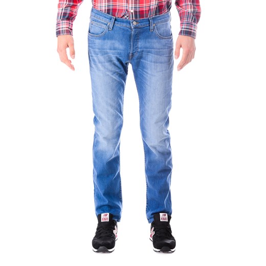 Jeansy Lee Powell Low Slim "Blue Stream" be-jeans niebieski dopasowane