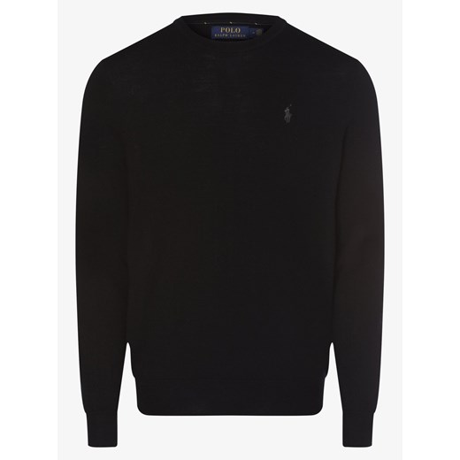 Polo Ralph Lauren - Męski sweter z wełny merino – Slim Fit, czarny Polo Ralph Lauren XL promocja vangraaf