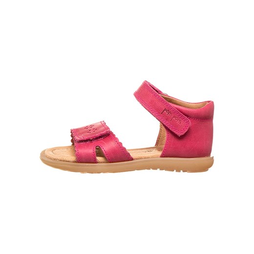 Skórzane sandały w kolorze różowym Pom Pom 29 wyprzedaż Limango Polska