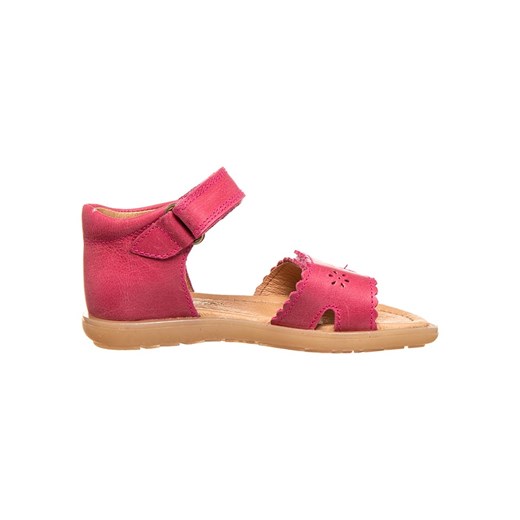 Skórzane sandały w kolorze różowym Pom Pom 33 promocyjna cena Limango Polska
