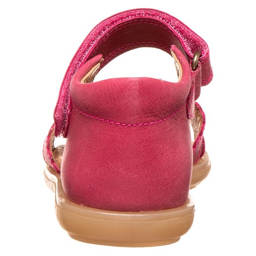 Skórzane sandały w kolorze różowym Pom Pom 31 wyprzedaż Limango Polska