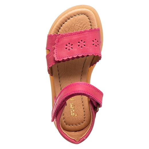 Skórzane sandały w kolorze różowym Pom Pom 35 wyprzedaż Limango Polska