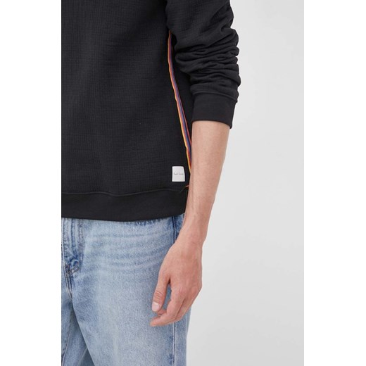 Paul Smith bluza z domieszką wełny męska kolor czarny gładka Paul Smith S ANSWEAR.com