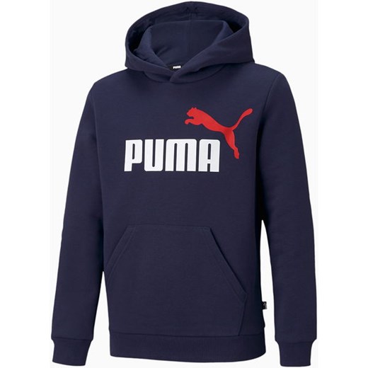 Bluza młodzieżowa ESS+ 2 Col Big Logo Hoodie Puma Puma 152cm promocja SPORT-SHOP.pl