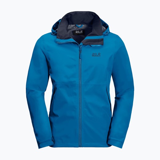 Kurtka przeciwdeszczowa męska Jack Wolfskin Evandale niebieska 1111131_1361_002 Jack Wolfskin S sportano.pl