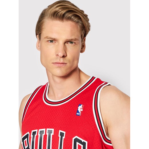 Mitchell & Ness Tank top SMJYGS18154 Czerwony Regular Fit Mitchell & Ness L MODIVO