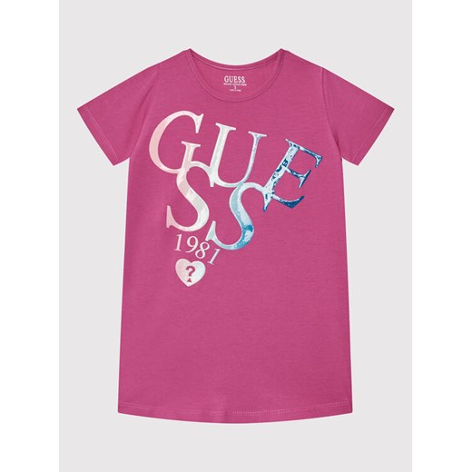 Guess T-Shirt K2GI15 K6YW1 Różowy Regular Fit Guess 3Y MODIVO