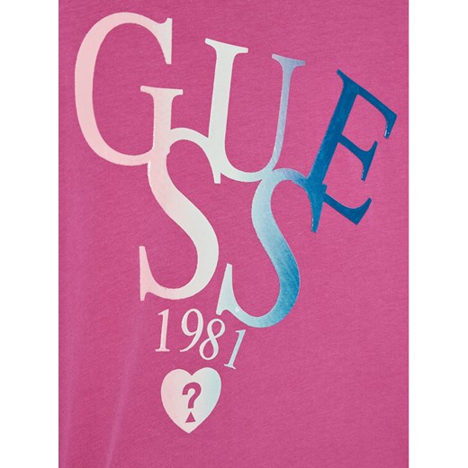 Guess T-Shirt K2GI15 K6YW1 Różowy Regular Fit Guess 6X_7Y MODIVO