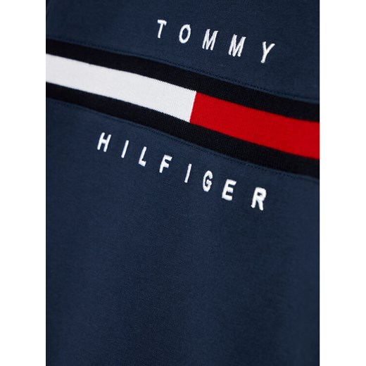 Tommy Hilfiger Bluza Flag Rib Insert Sweatshirt KB0KB06568 M Granatowy Regular Tommy Hilfiger 6Y wyprzedaż MODIVO