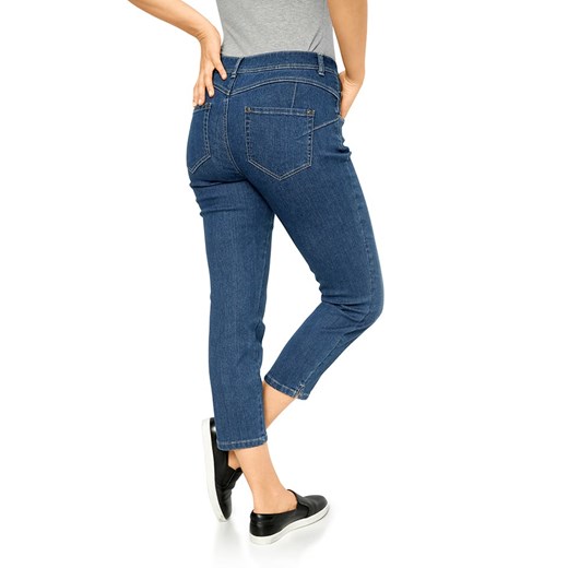 Dżinsy - Slim fit - w kolorze niebieskim Heine 46 promocja Limango Polska