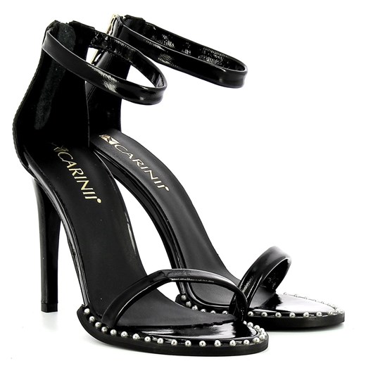 Czarne sandały na szpilce CARINII Carinii 40 Sklep Carinii