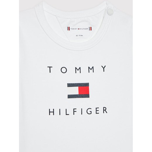 Tommy Hilfiger Body dziecięce KN0KN01422 Biały Regular Fit Tommy Hilfiger 74 MODIVO