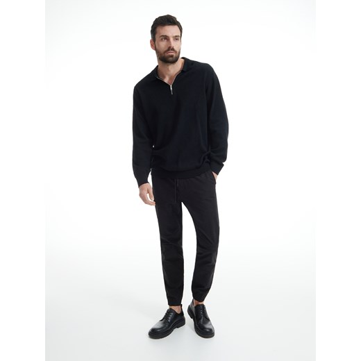 Reserved - Joggery z elastyczną talią - Czarny Reserved L Reserved