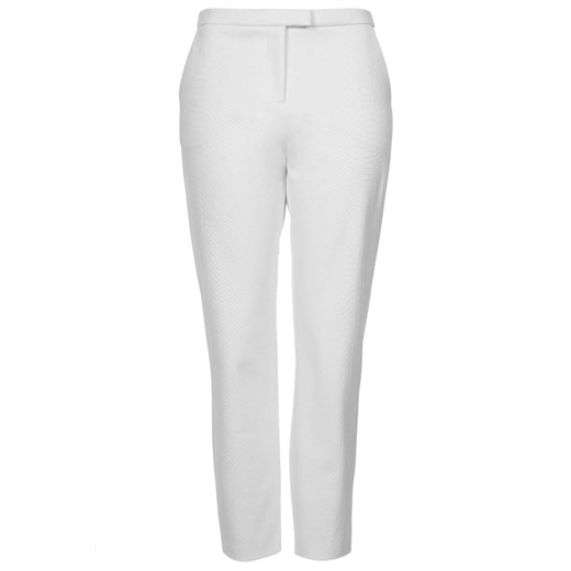 Textured Scuba Cigarette Trousers topshop bialy 