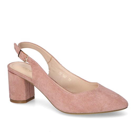 Sandały Sergio Leone SK160 Różowe MIC ze sklepu Arturo-obuwie w kategorii Czółenka - zdjęcie 138463922