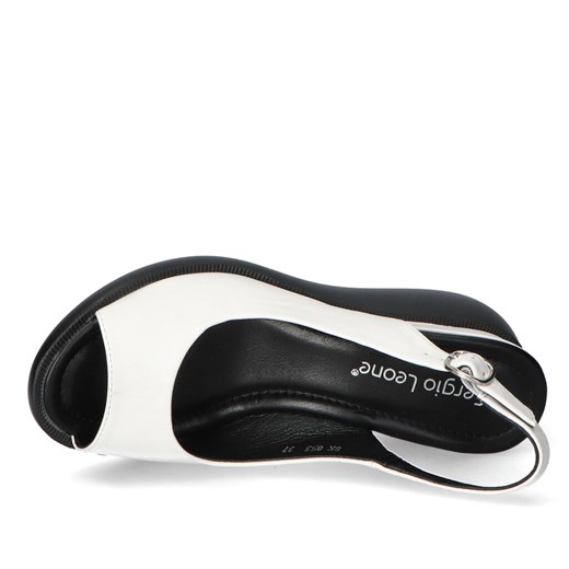 Sandały Sergio Leone SK853 Białe Sergio Leone 39 okazyjna cena Arturo-obuwie