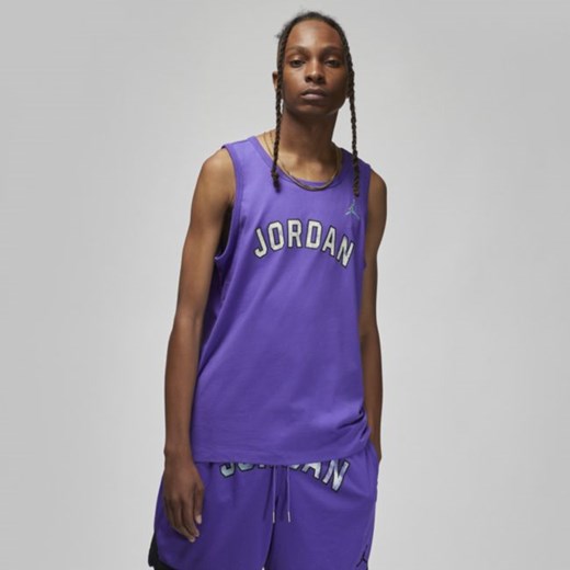 Męska koszulka bez rękawów z grafiką Jordan Sport DNA - Fiolet Jordan S Nike poland