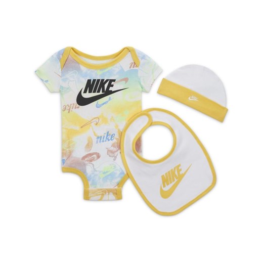 Zestaw bucików dla niemowląt Nike (4 pary) - Żółć Nike 6-12M Nike poland