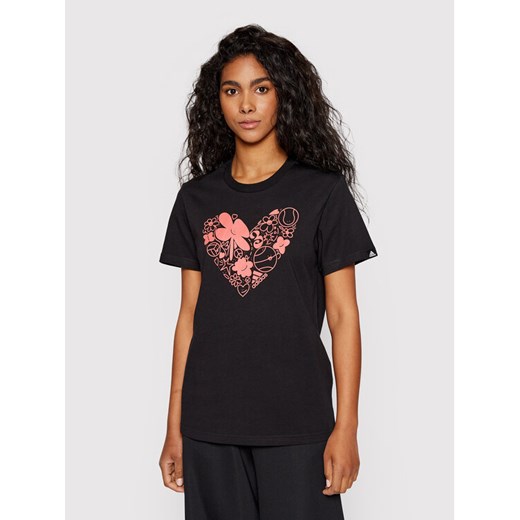 adidas T-Shirt Fun Sport Graphic Logo HE4913 Czarny Regular Fit XS okazyjna cena MODIVO