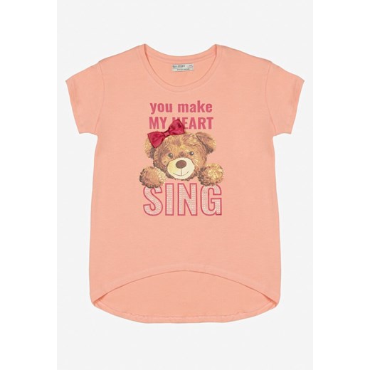 Różowa Koszulka Iomia 140 Born2be Odzież