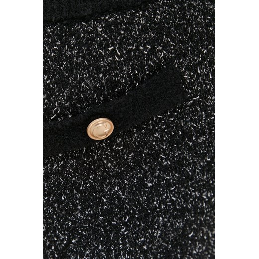 Guess Szorty z domieszką wełny damskie kolor czarny wzorzyste medium waist Guess L promocja ANSWEAR.com