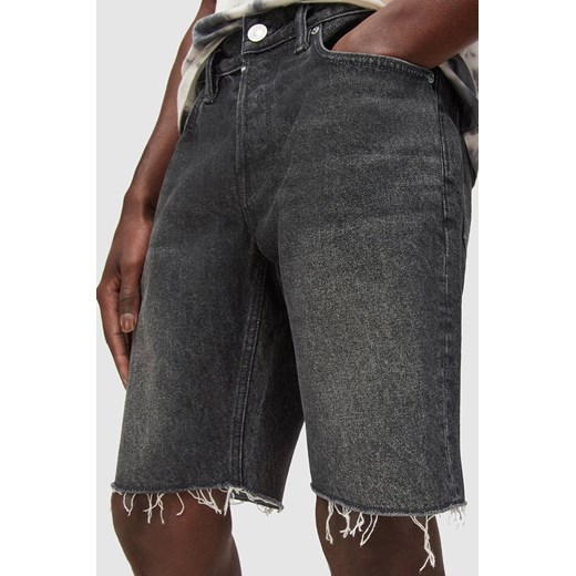 AllSaints Szorty jeansowe męskie kolor czarny 33 ANSWEAR.com okazyjna cena