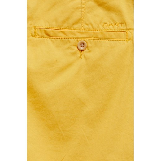 Gant Szorty męskie kolor żółty Gant 38 ANSWEAR.com