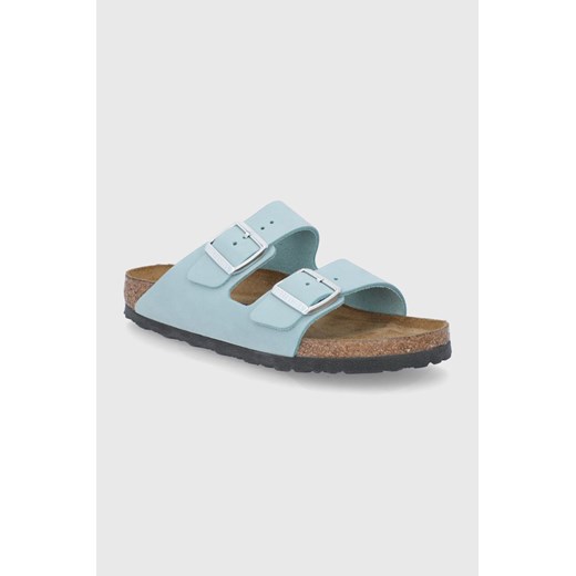 Birkenstock Klapki zamszowe Arizona damskie 37 ANSWEAR.com