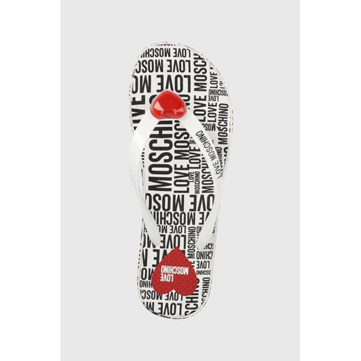 Love Moschino japonki damskie kolor biały na platformie Love Moschino 36 ANSWEAR.com