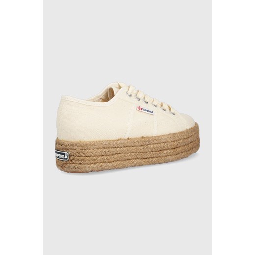 Superga tenisówki damskie kolor beżowy 36 ANSWEAR.com