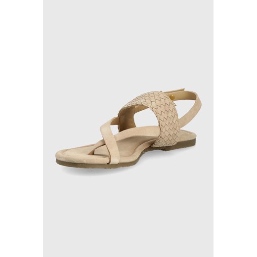 Mexx sandały zamszowe Sandal Joraya damskie kolor beżowy Mexx 41 ANSWEAR.com
