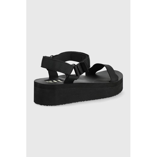 Billabong sandały damskie kolor czarny na platformie Billabong 39 ANSWEAR.com