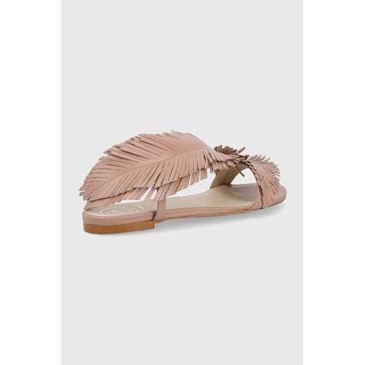 Baldowski sandały skórzane damskie kolor beżowy 40 ANSWEAR.com