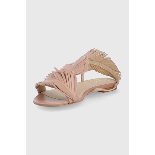 Baldowski sandały skórzane damskie kolor beżowy 40 ANSWEAR.com