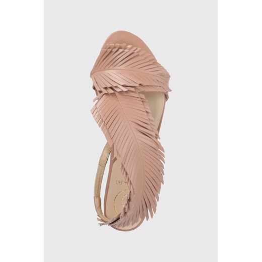 Baldowski sandały skórzane damskie kolor beżowy 41 ANSWEAR.com