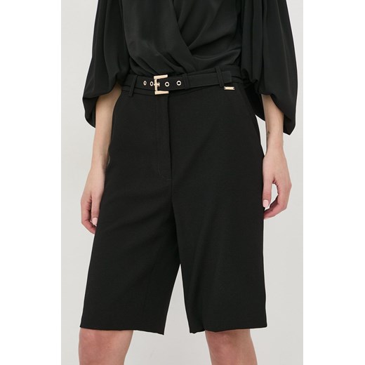 Marciano Guess szorty damskie kolor czarny gładkie high waist Marciano Guess 36 ANSWEAR.com
